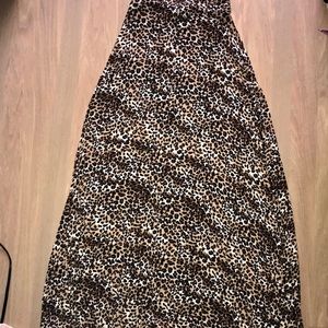 Wet Seal Cheetah Print Maxi Skirt